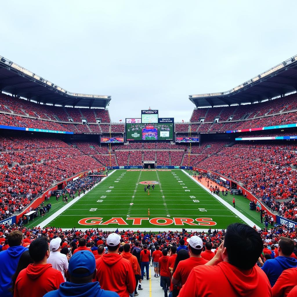 Ben Hill Griffin Stadium, also known as "The Swamp", is the home stadium of the Florida Gators football team.