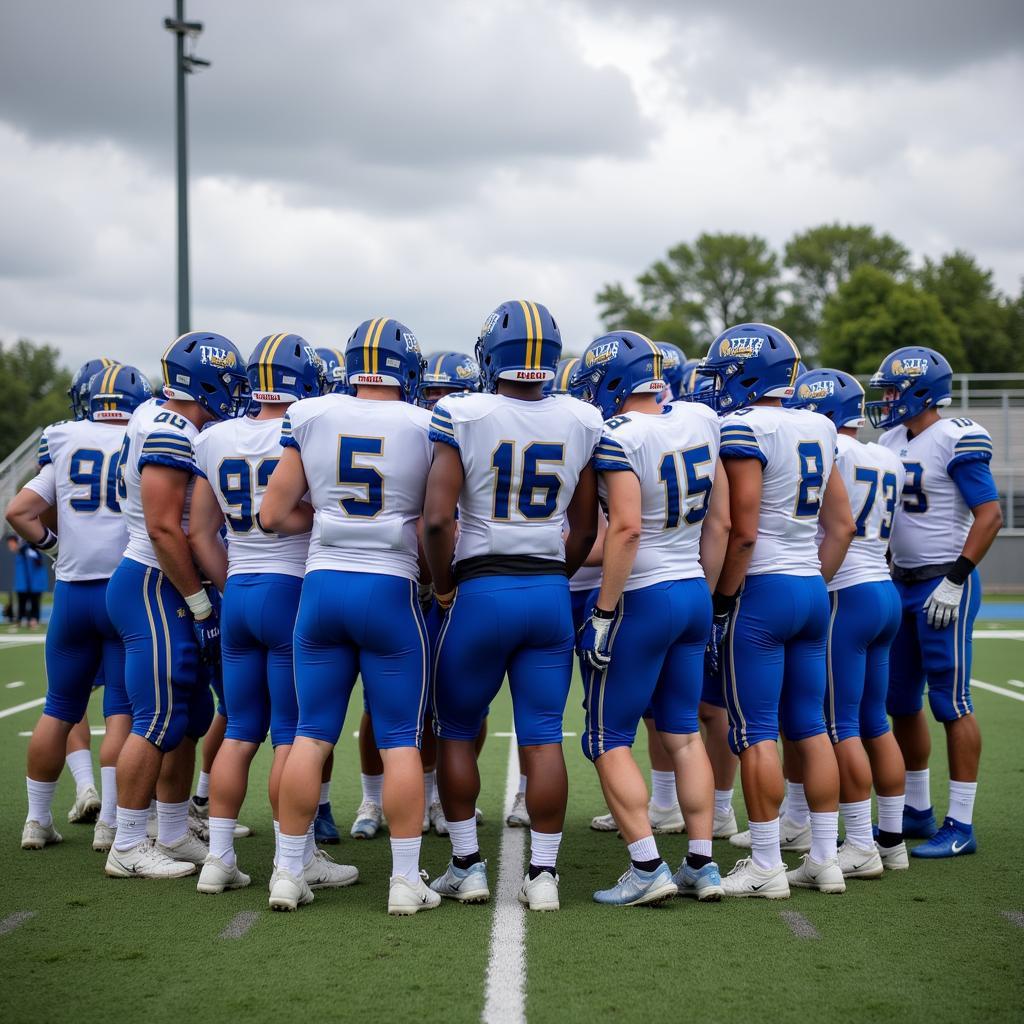 Benton Panther Football Team in Action