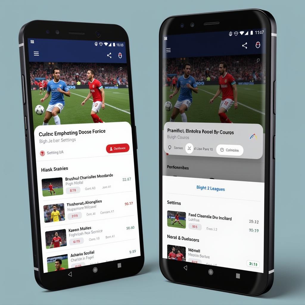 Best Android Live Football Scores App Interface