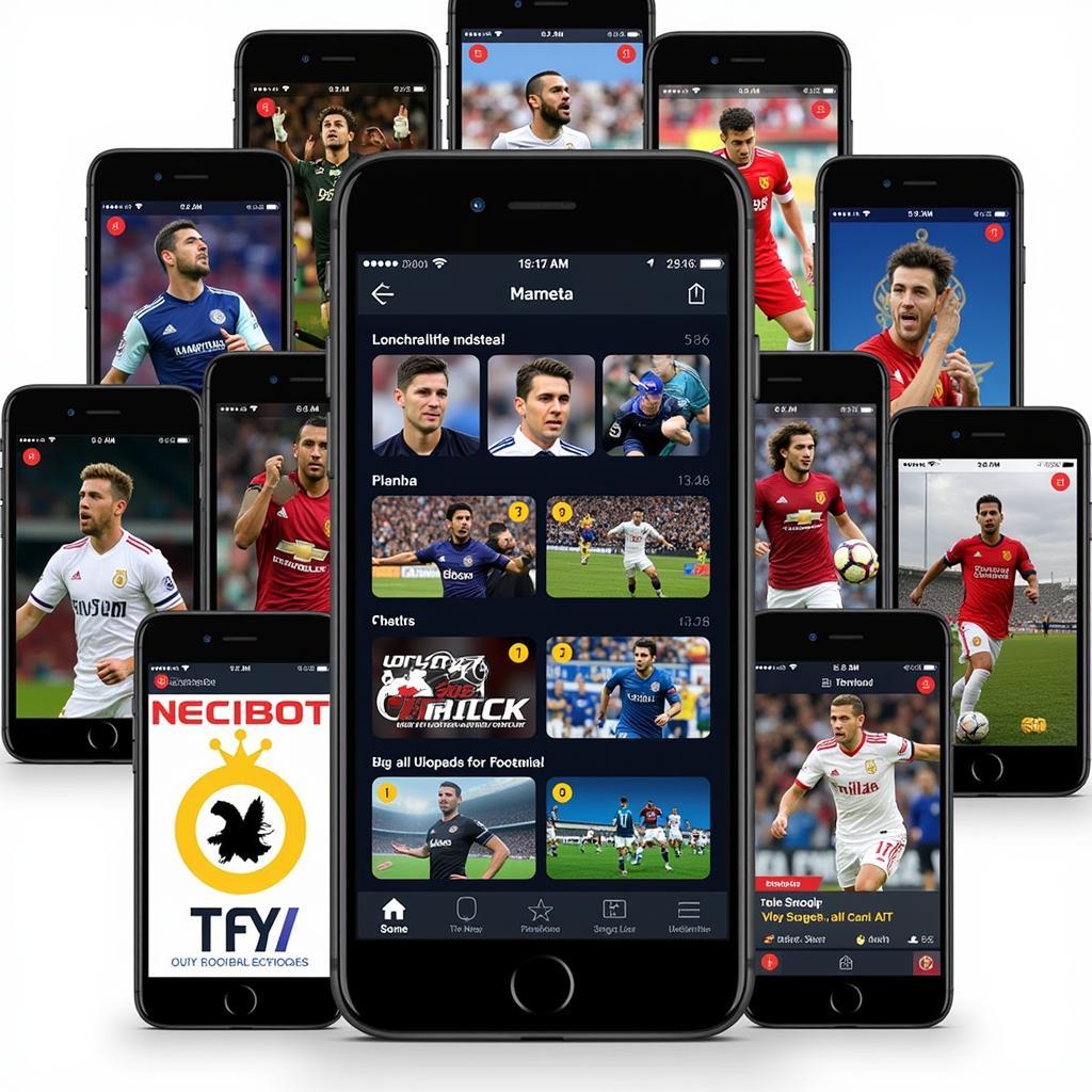 Multiple live football apps on iPhone