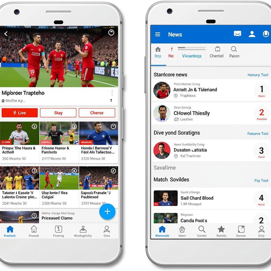 Interface of Best Free Football Live Streaming Apps