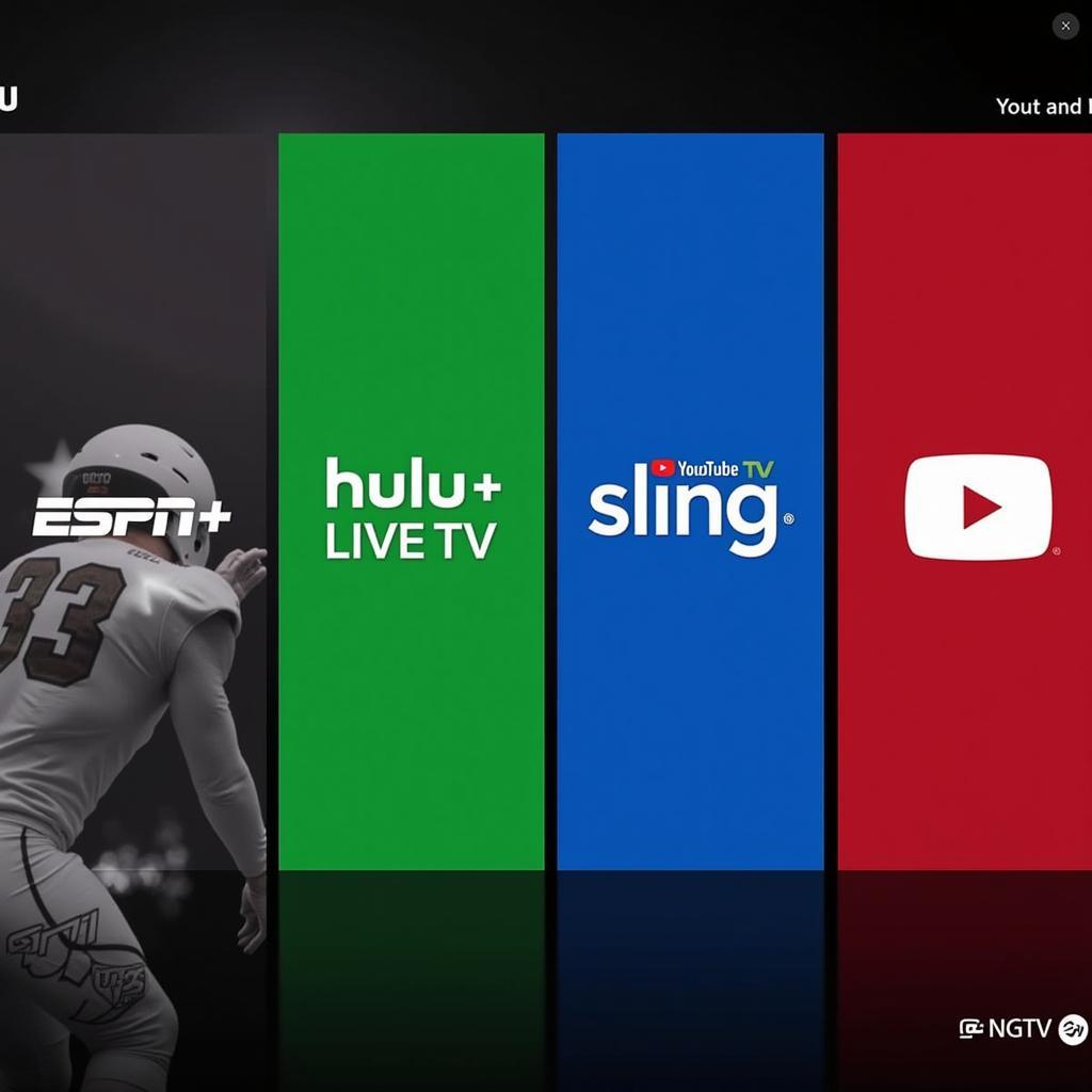 Comparison of different live streaming platforms for college football