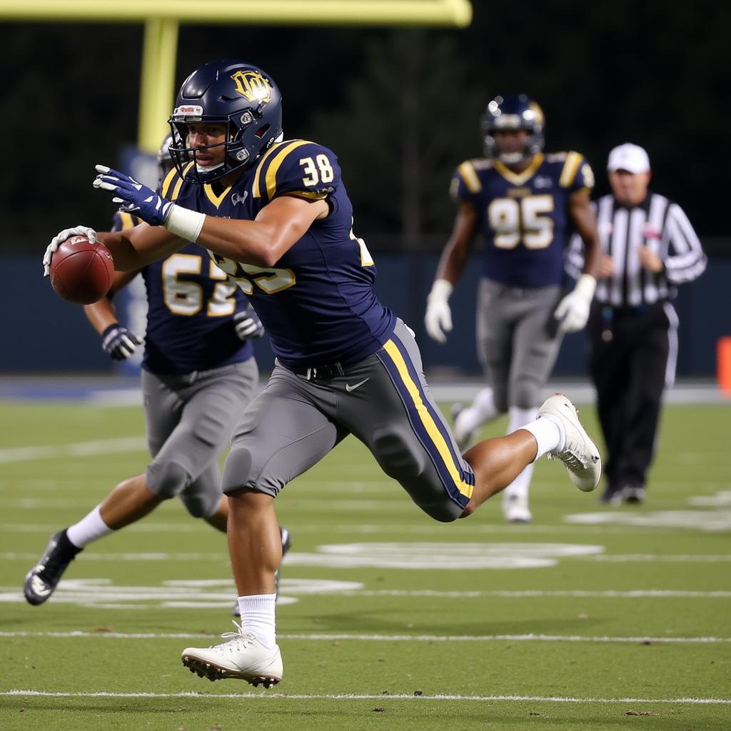 Bethany Swedes Player Scoring a Touchdown