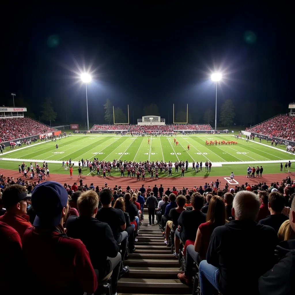 Bethel Park High School football game action