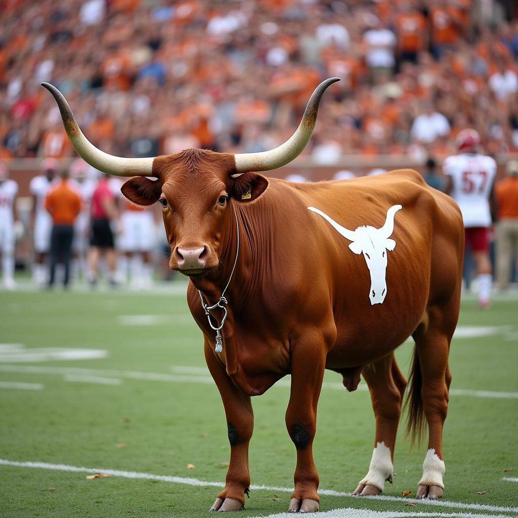 Bevo the Texas Longhorns Mascot