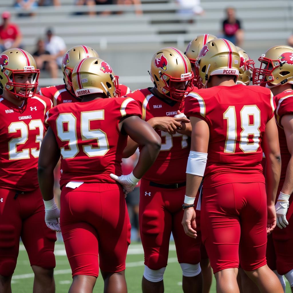 Bishop Diego Football Team in Action