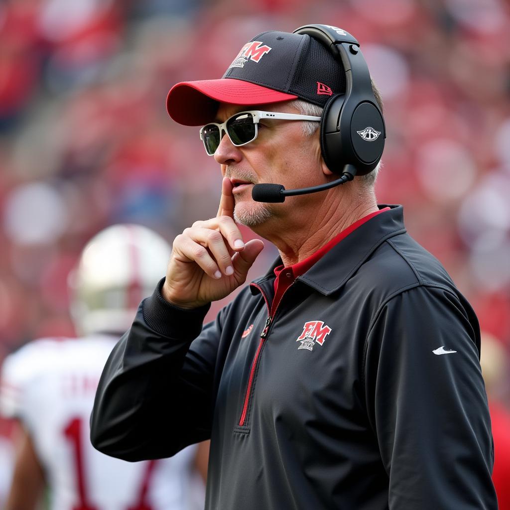 Bobby Wilder coaching on the sidelines