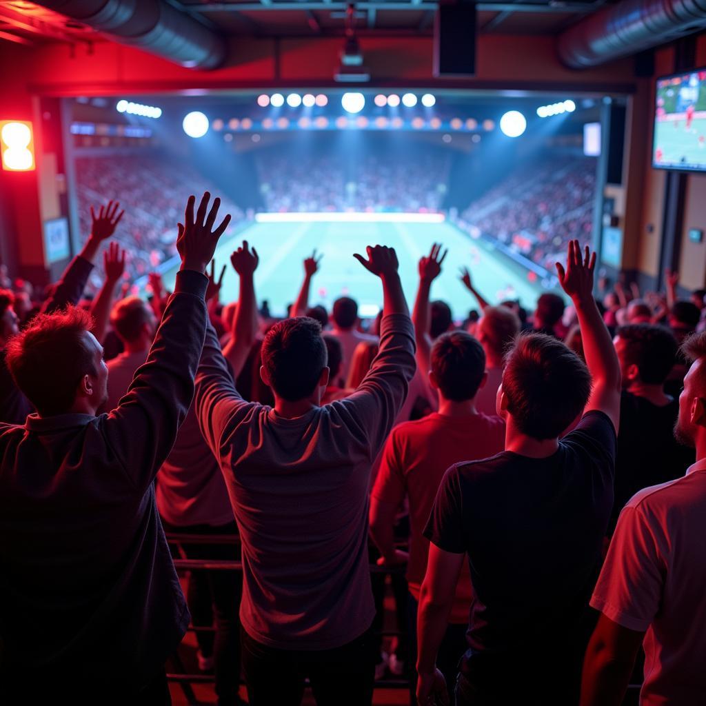 Bold Warriors football fans celebrating