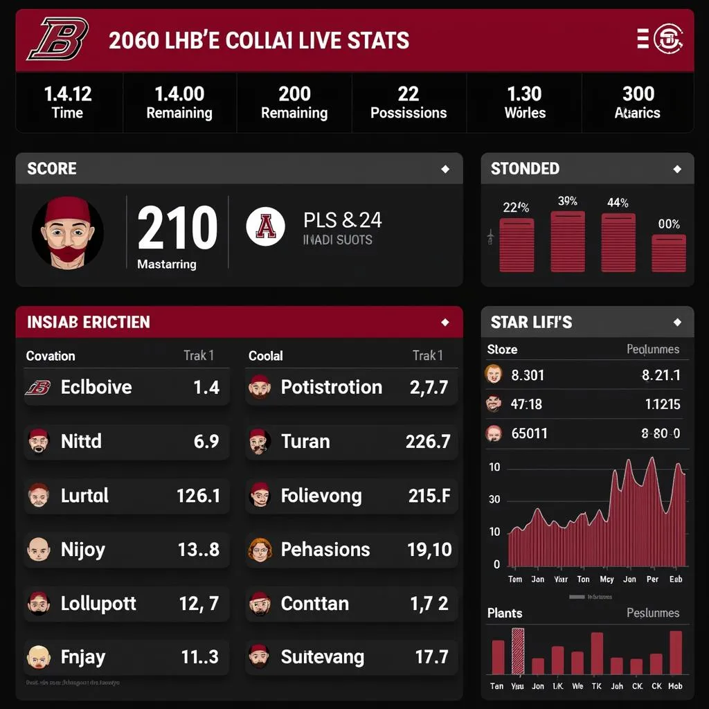 Boston College Football Live Stats Dashboard