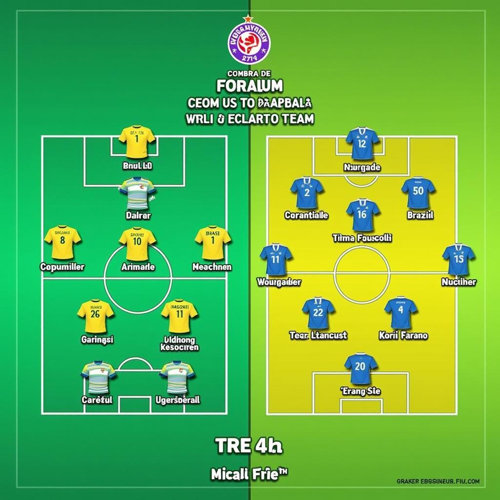 Đội hình ra sân Brazil vs Paraguay