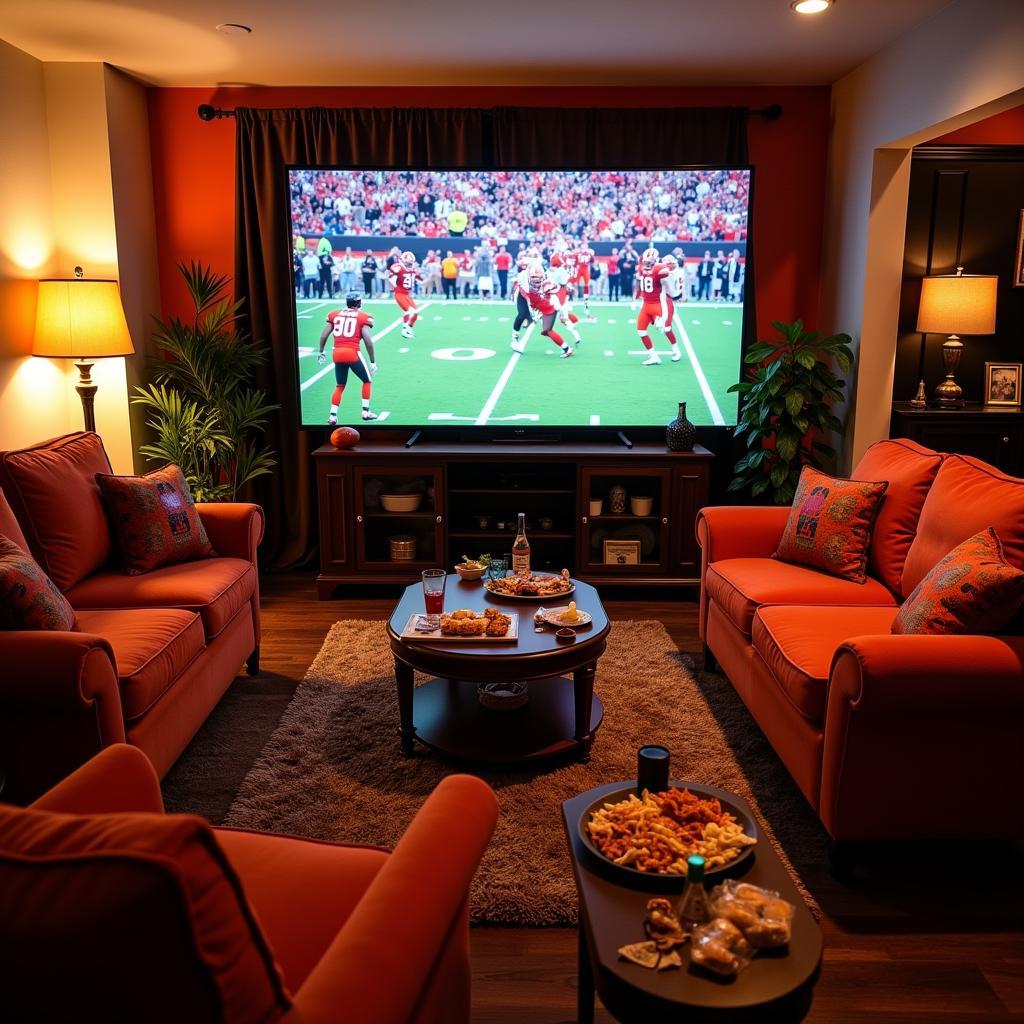 Ultimate Browns Watch Party Setup