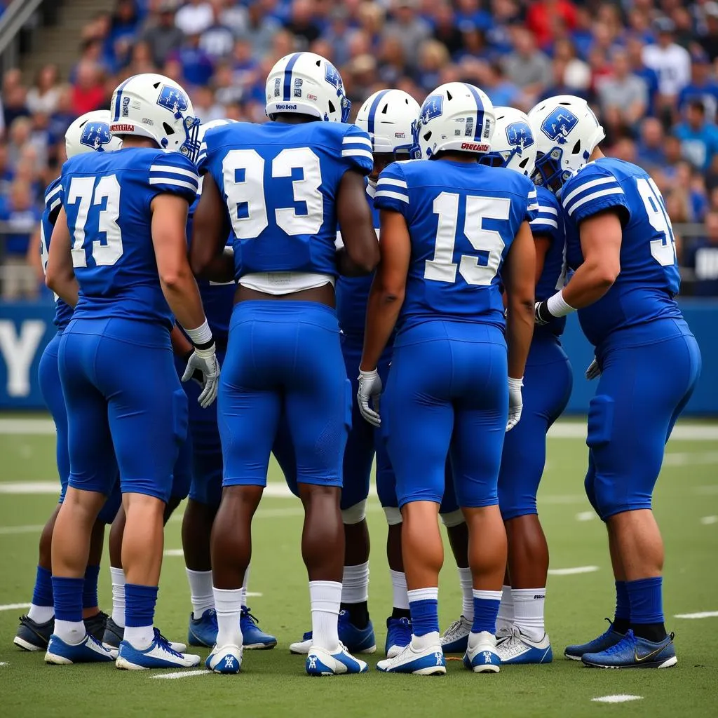 Bryant High School Football Team in Action