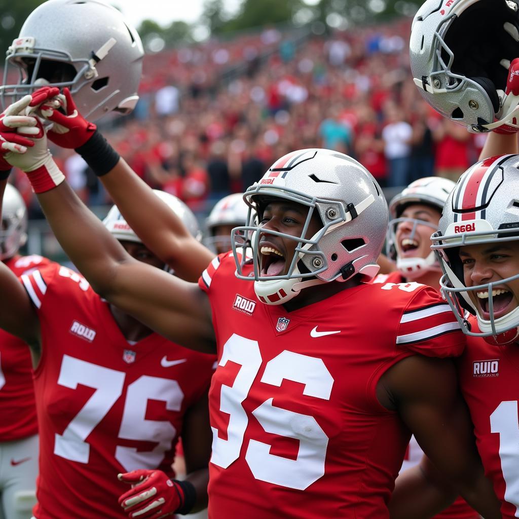 Buckeyes Celebrating a Victory