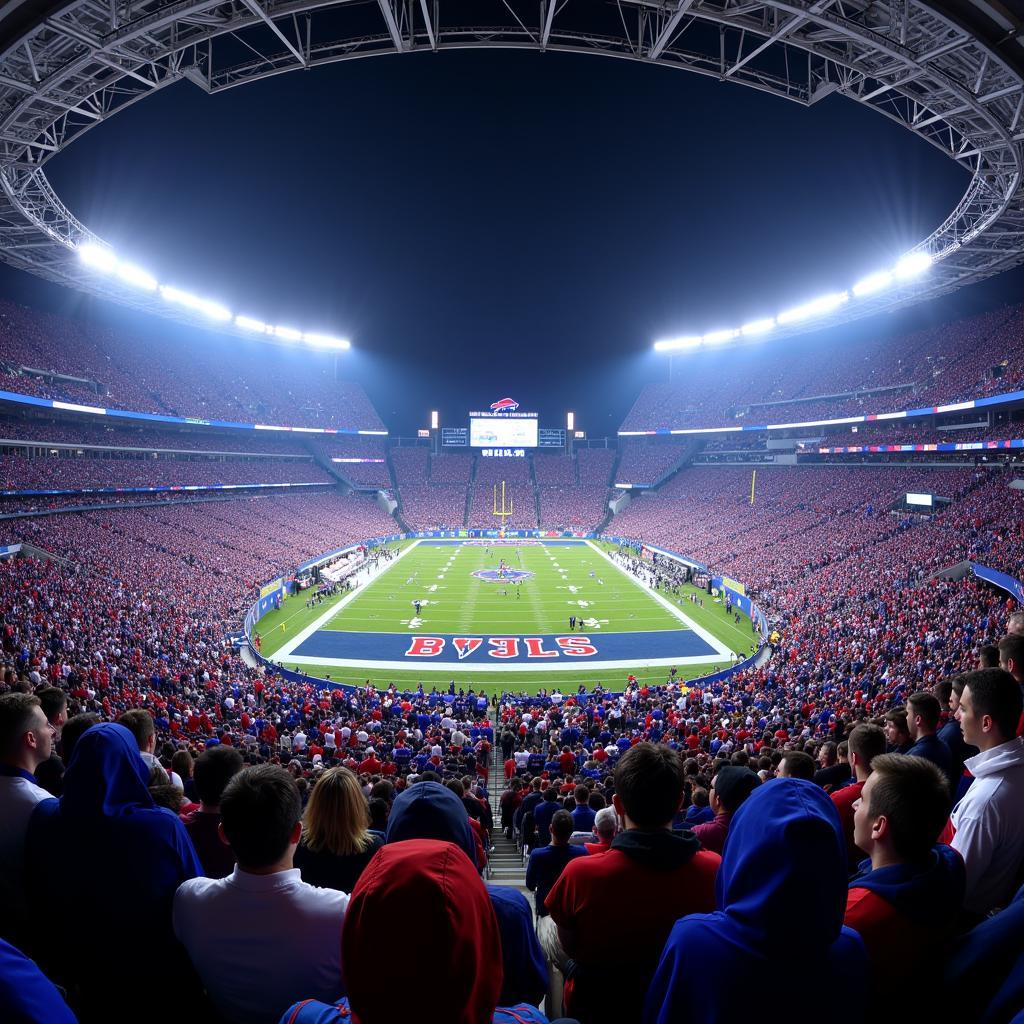 Buffalo Bills fans at Highmark Stadium