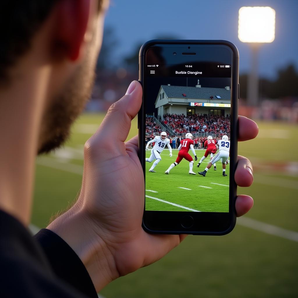 Watching Buffalo Grove Football Live Stream on a Smartphone