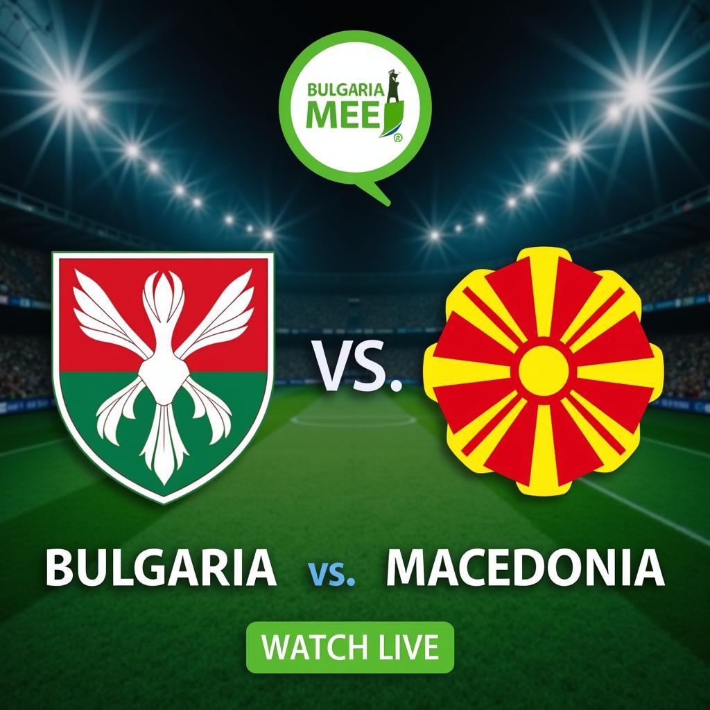 Trực tiếp bóng đá Bulgaria vs Macedonia