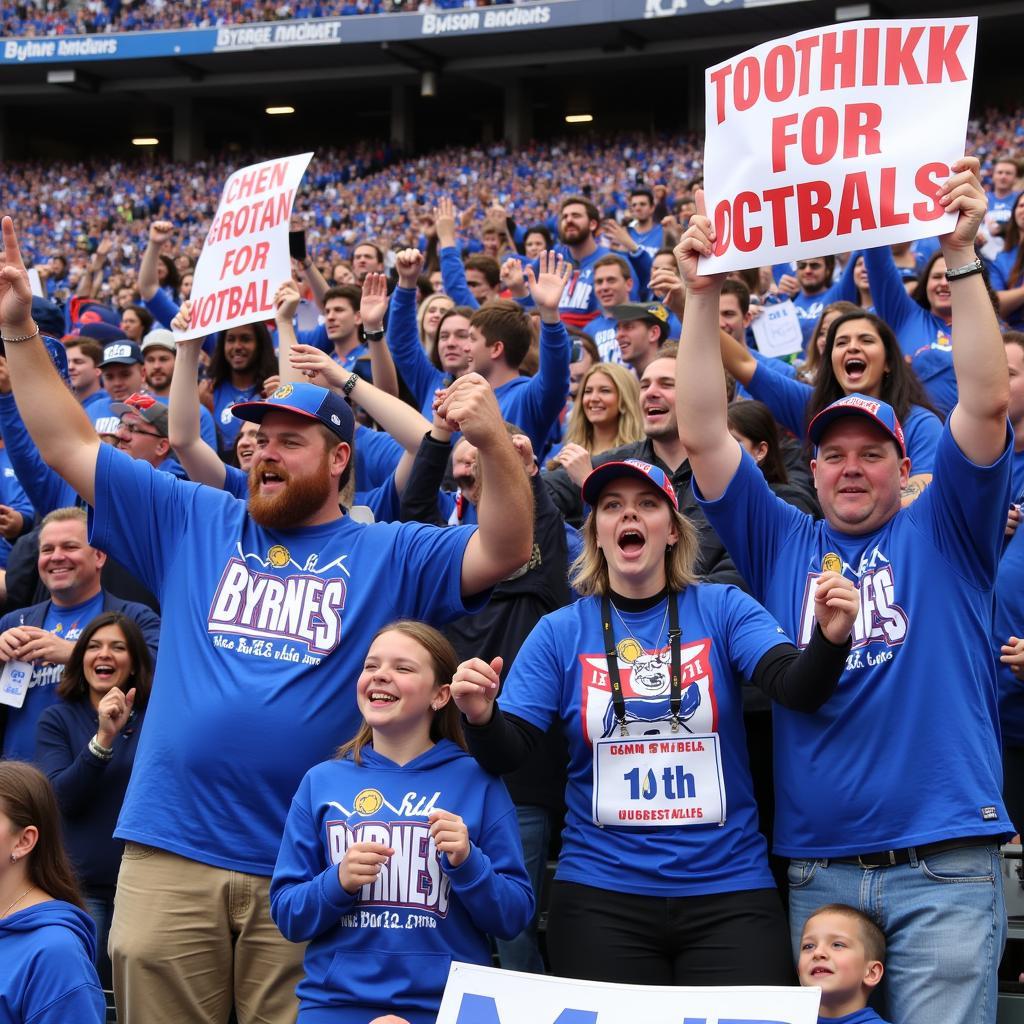 Byrnes Rebels Fans Celebrating