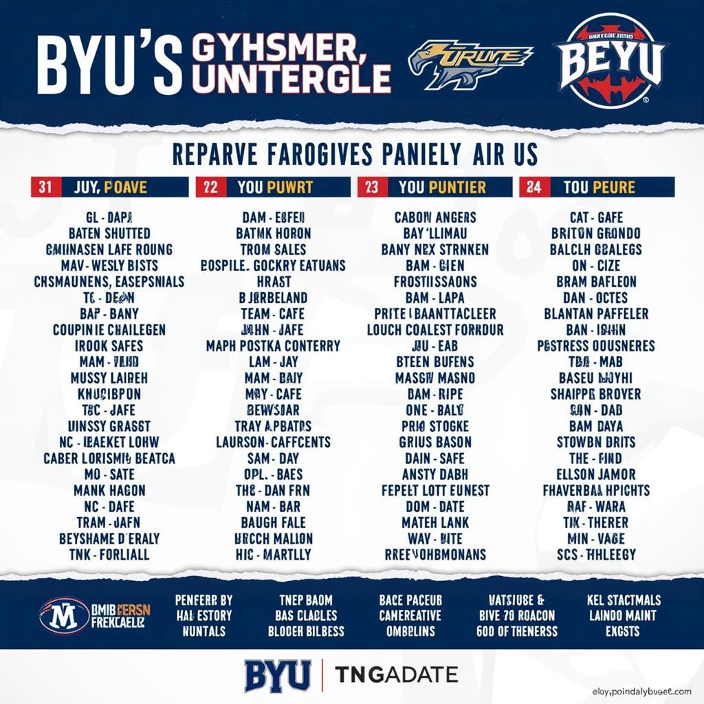 BYU Football Schedule