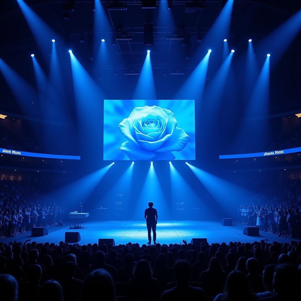 Singer Performing at Stadium