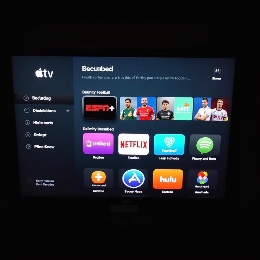 Football Streaming Services Available on Apple TV