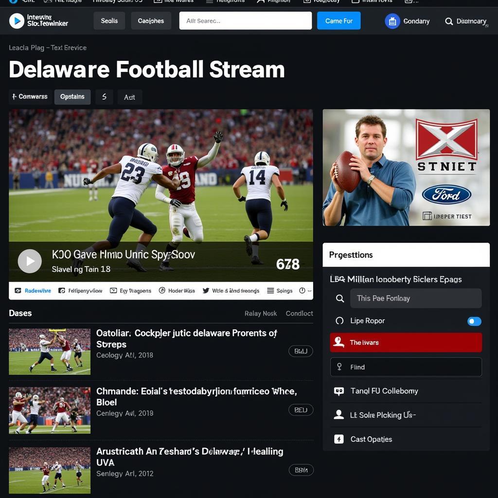 Các Trang Web Xem Delaware Football Game Live