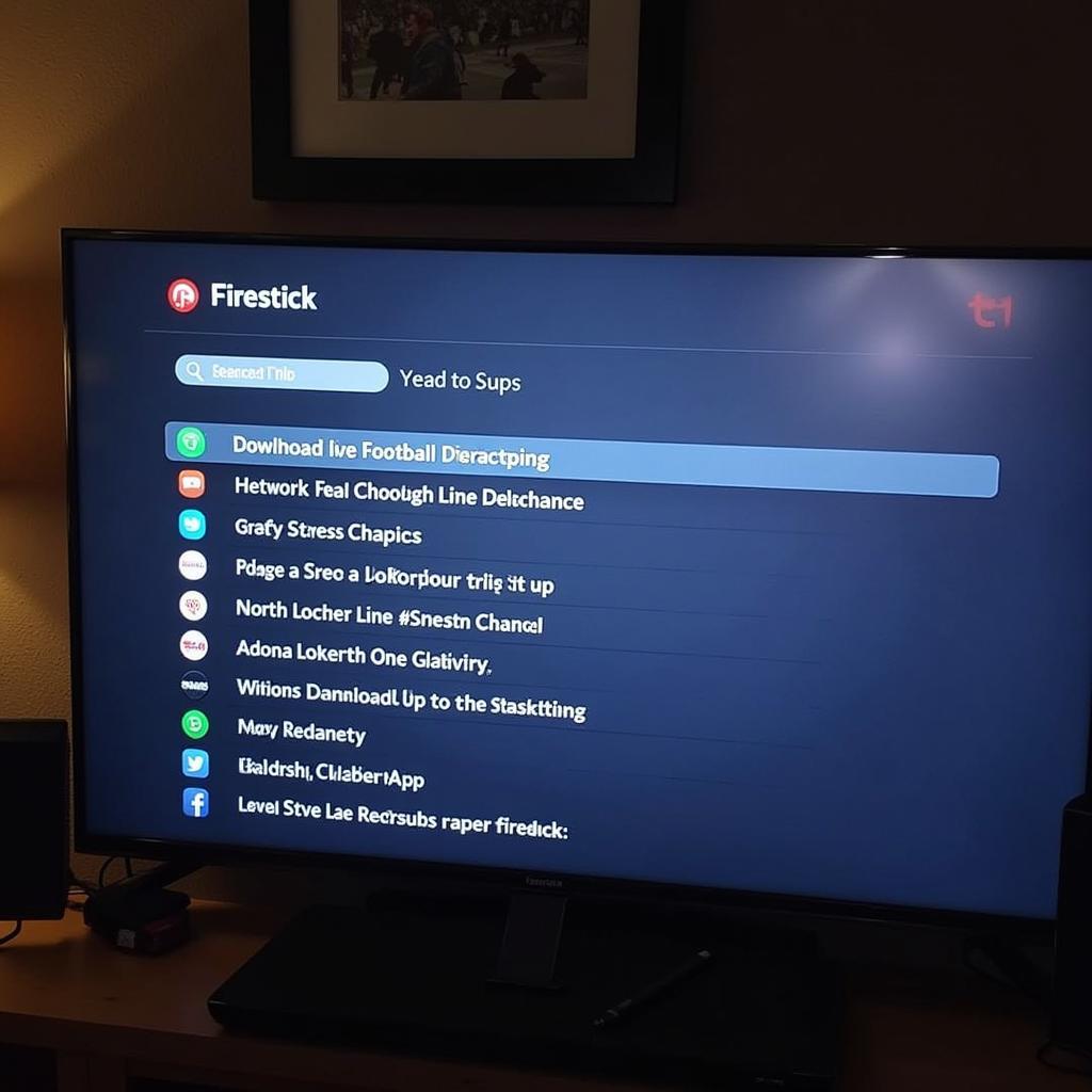 Installing a live football app on Firestick