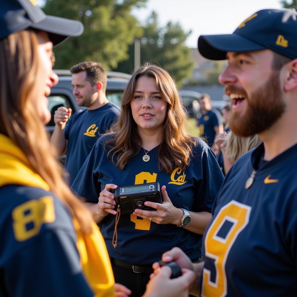 Cal Bears Football Fans Listening Live Radio