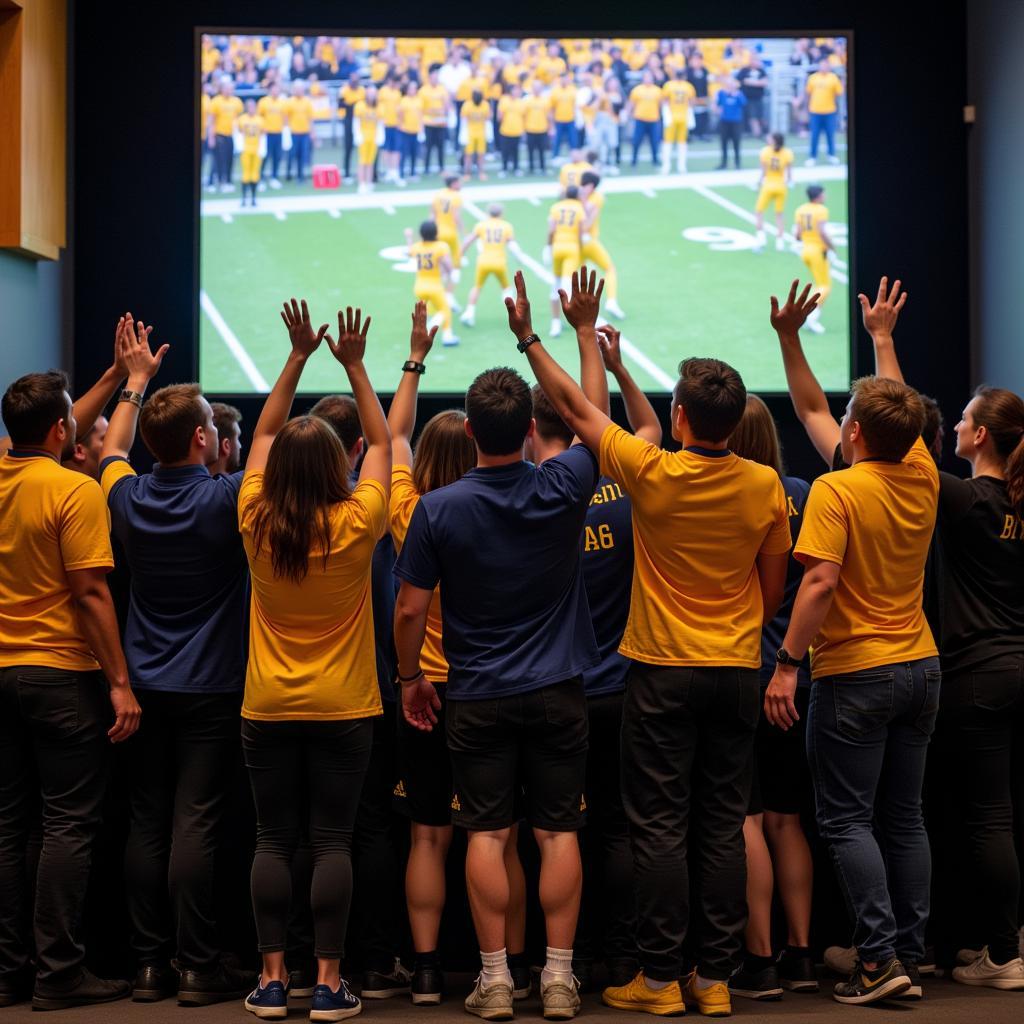 Cal Football Fans Celebrating