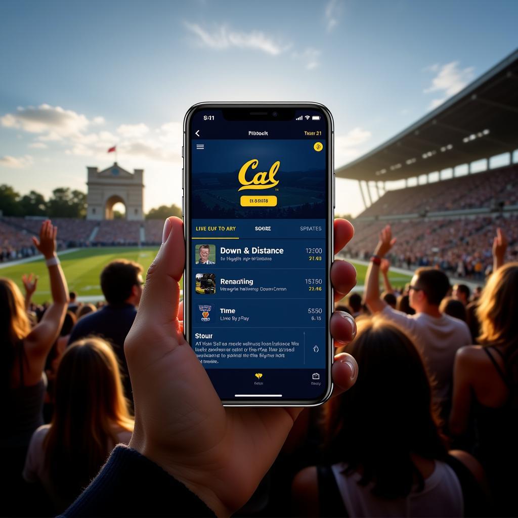 Cal Football Live Update in Action