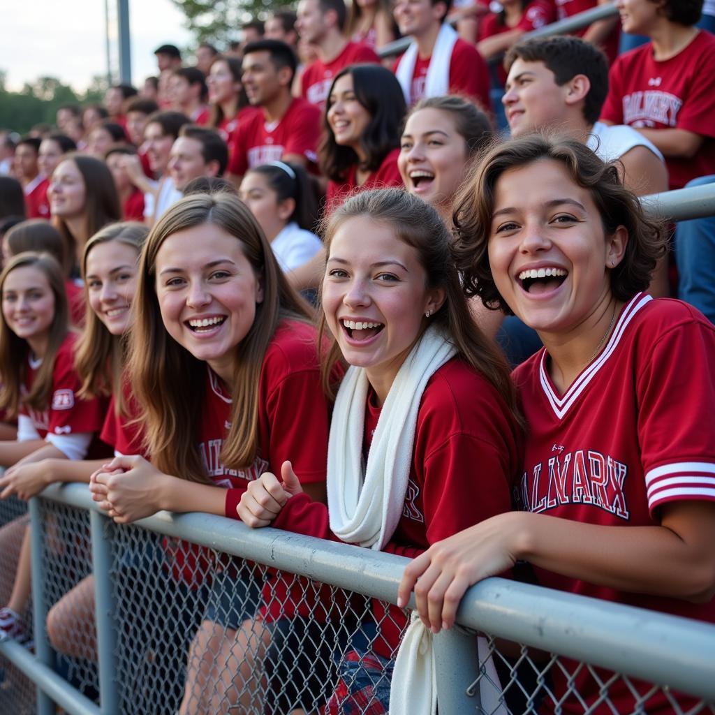 Calvary Day School Football Fans Cheering