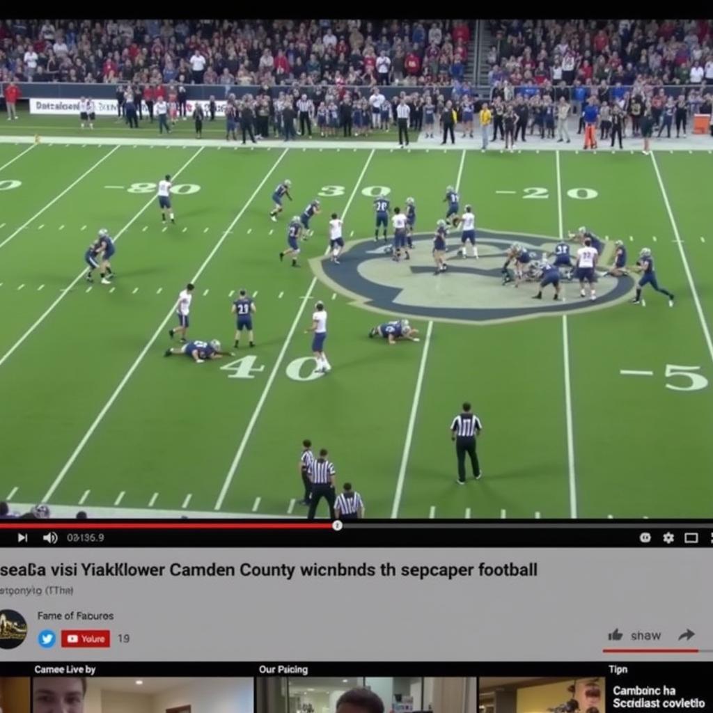 Camden County Wildcats Football Live Stream on YouTube