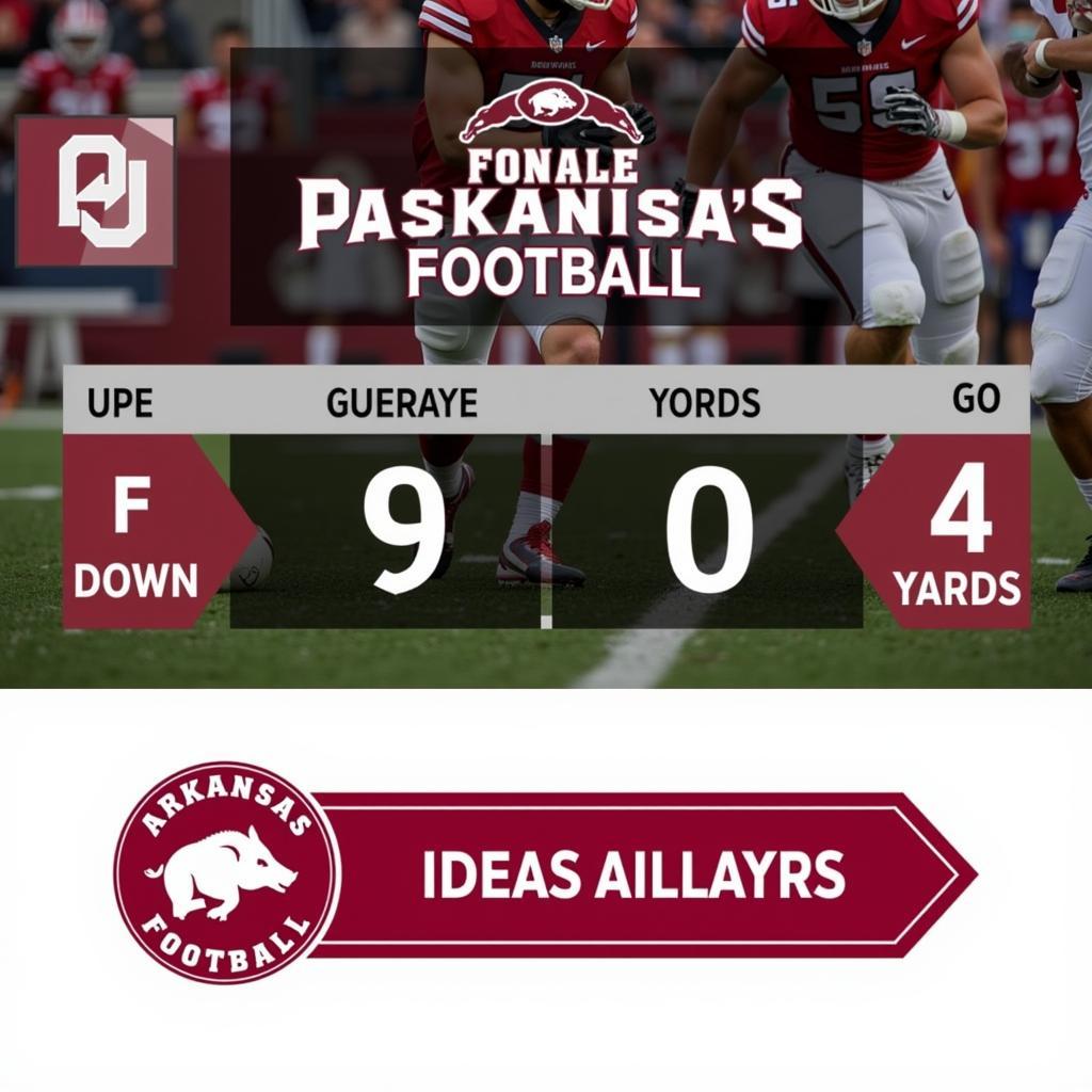 Cập nhật live score Arkansas Football