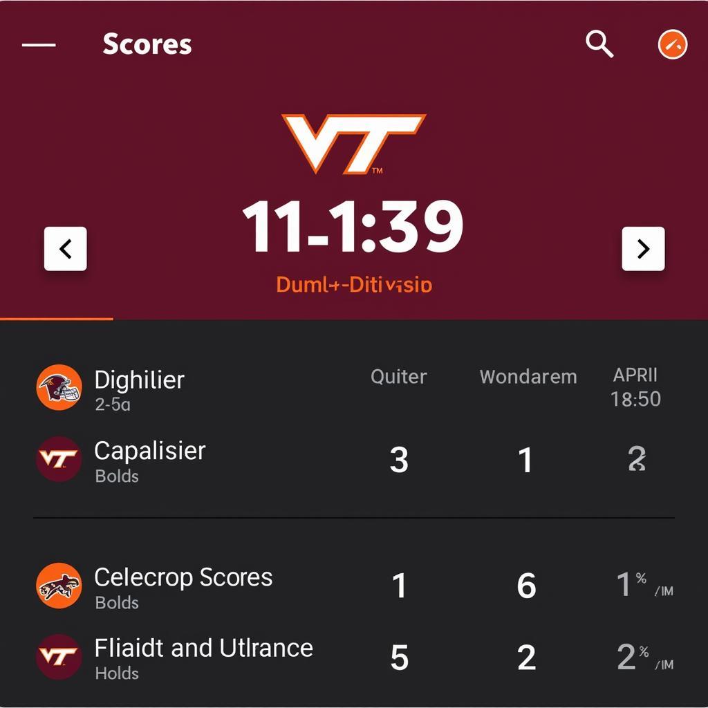 Virginia Tech football live score update