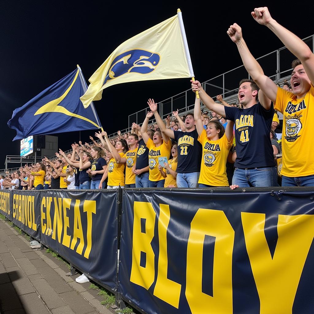 Carmel High School Football Fans Cheering