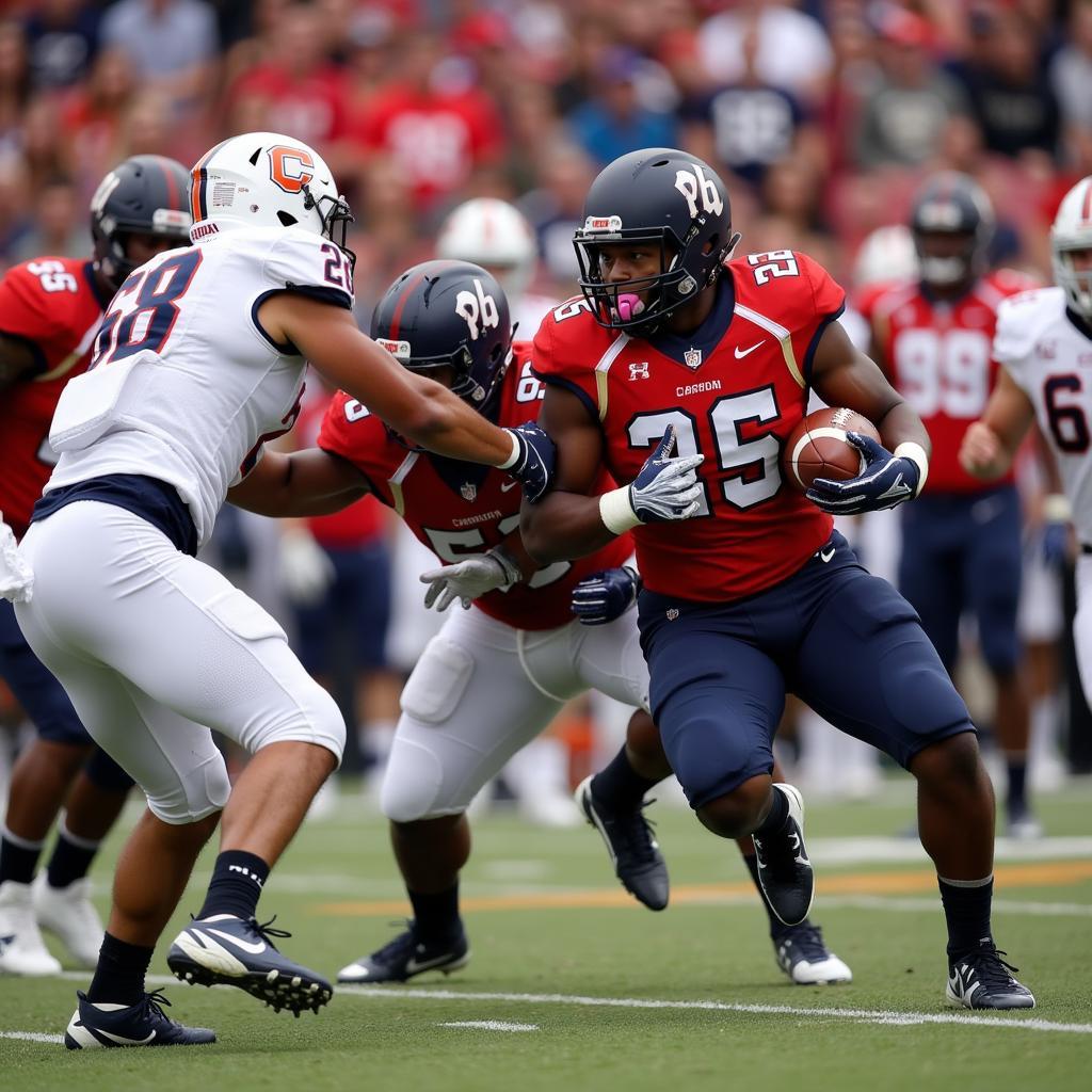 Carson Newman Football Players in Action