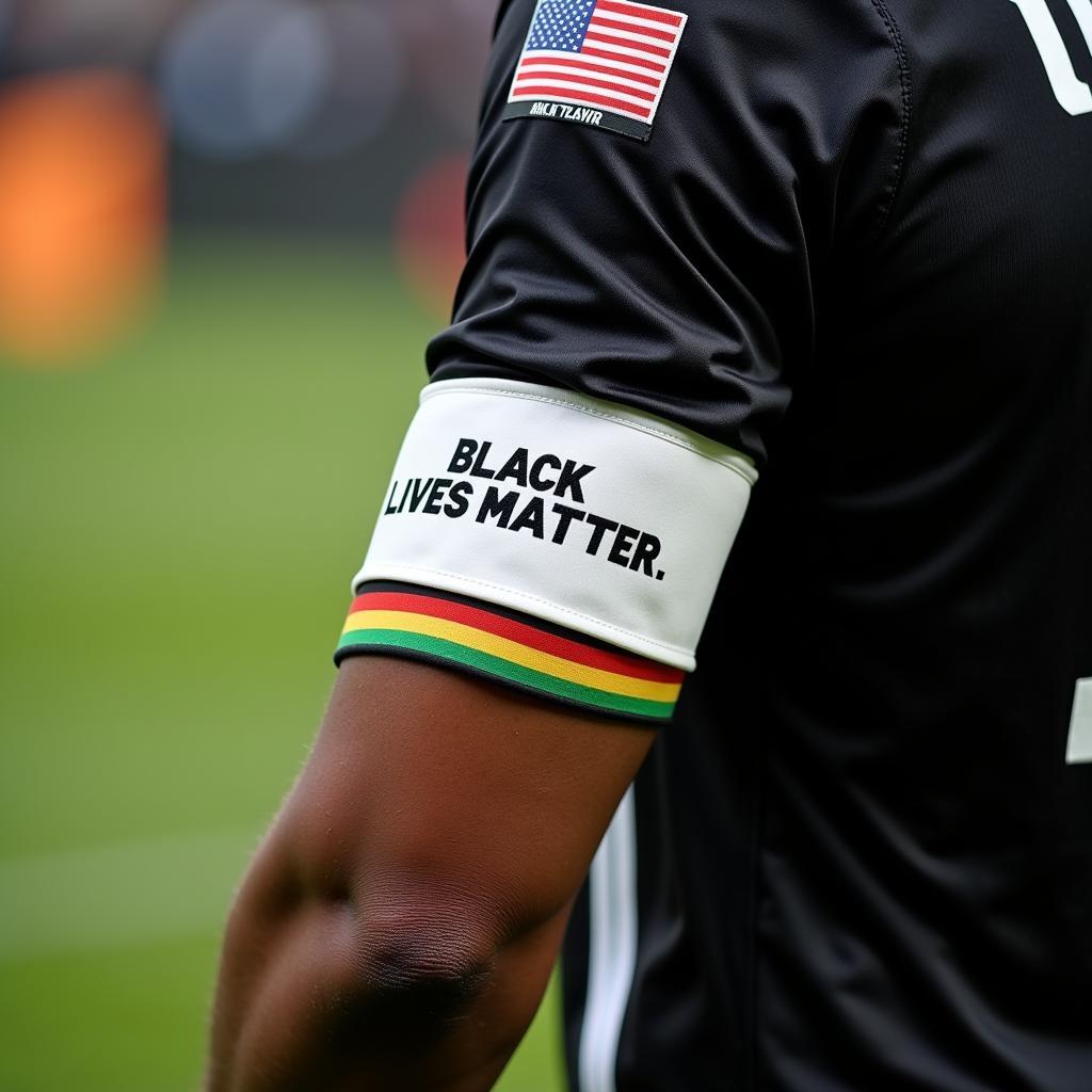 footballer-wearing-black-lives-matter-armband