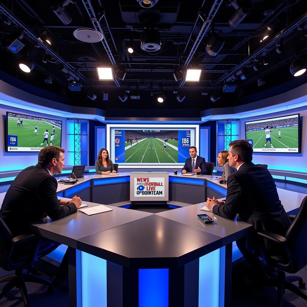 CBS Football Live News Team Studio