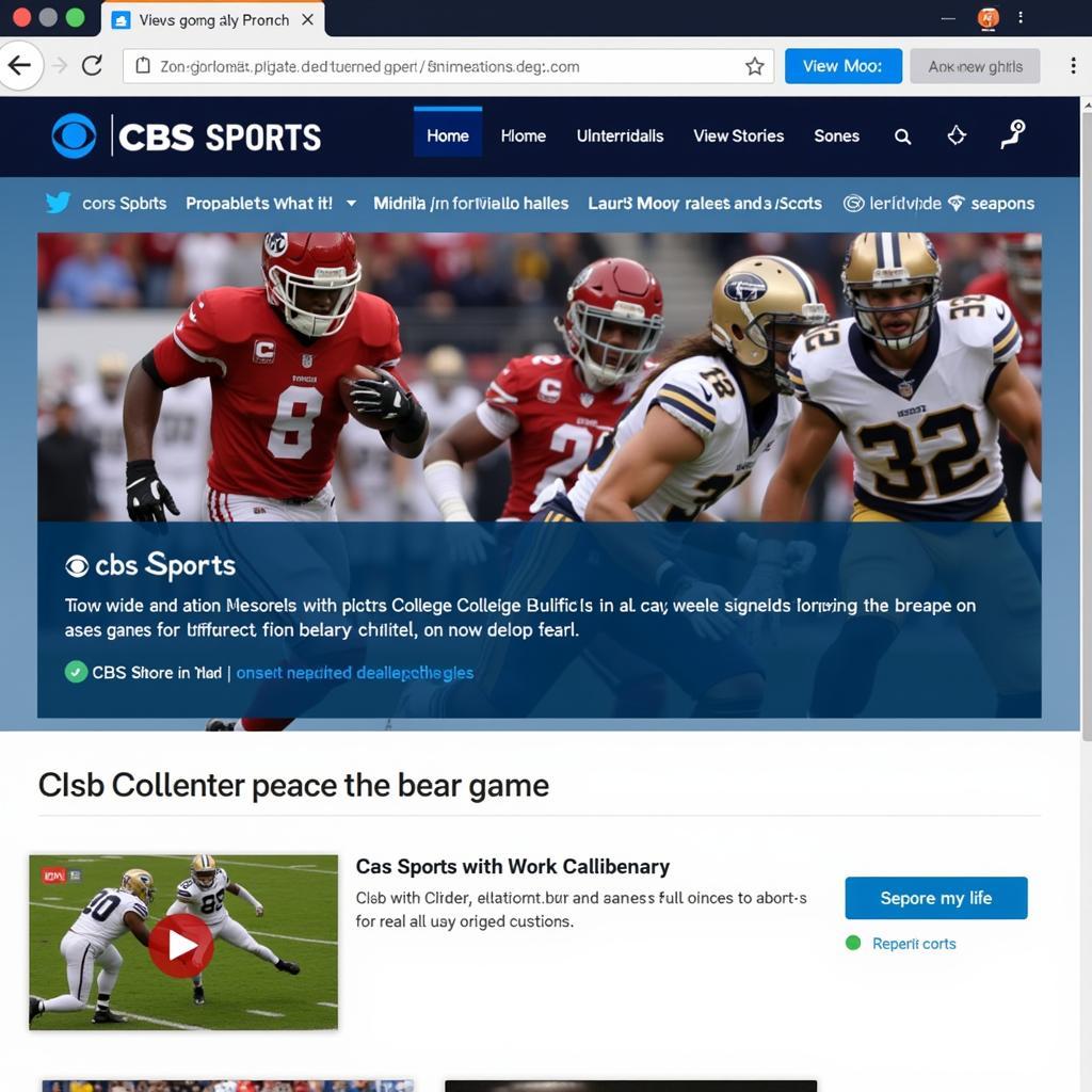 CBS Sports College Football Live Streaming