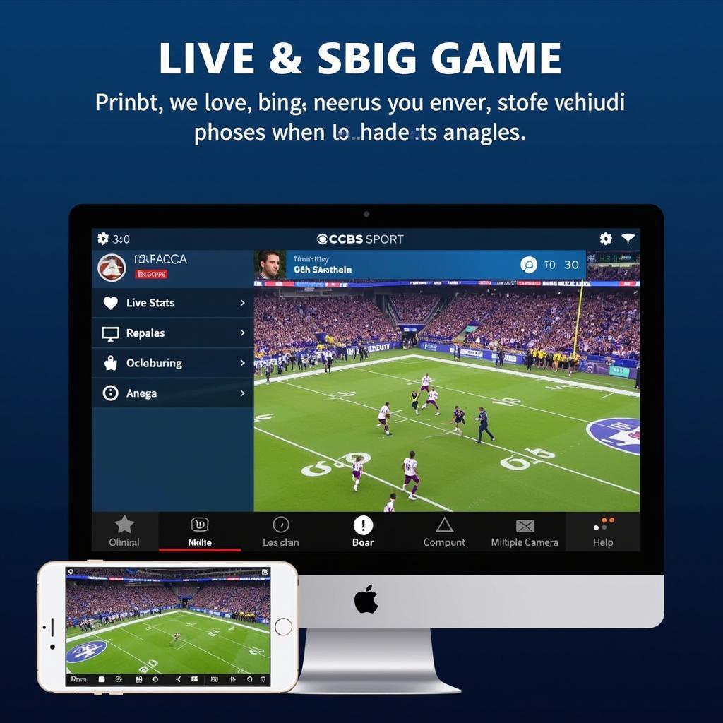 CBS Sports Live Stream Football Platform