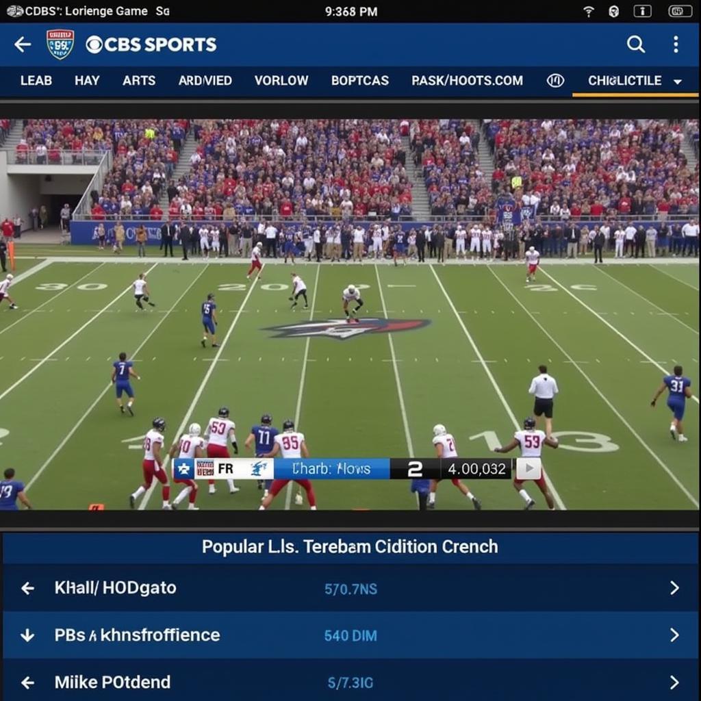 CBS Sports Live Streaming