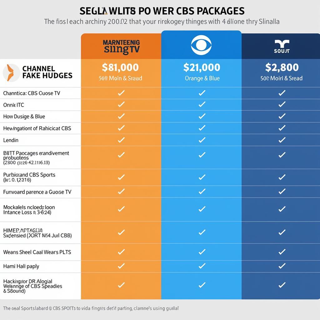 CBS Sports on Sling TV Packages