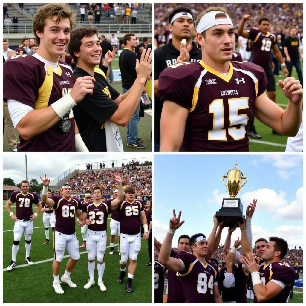 Celebrating Randolph-Macon Football Victories