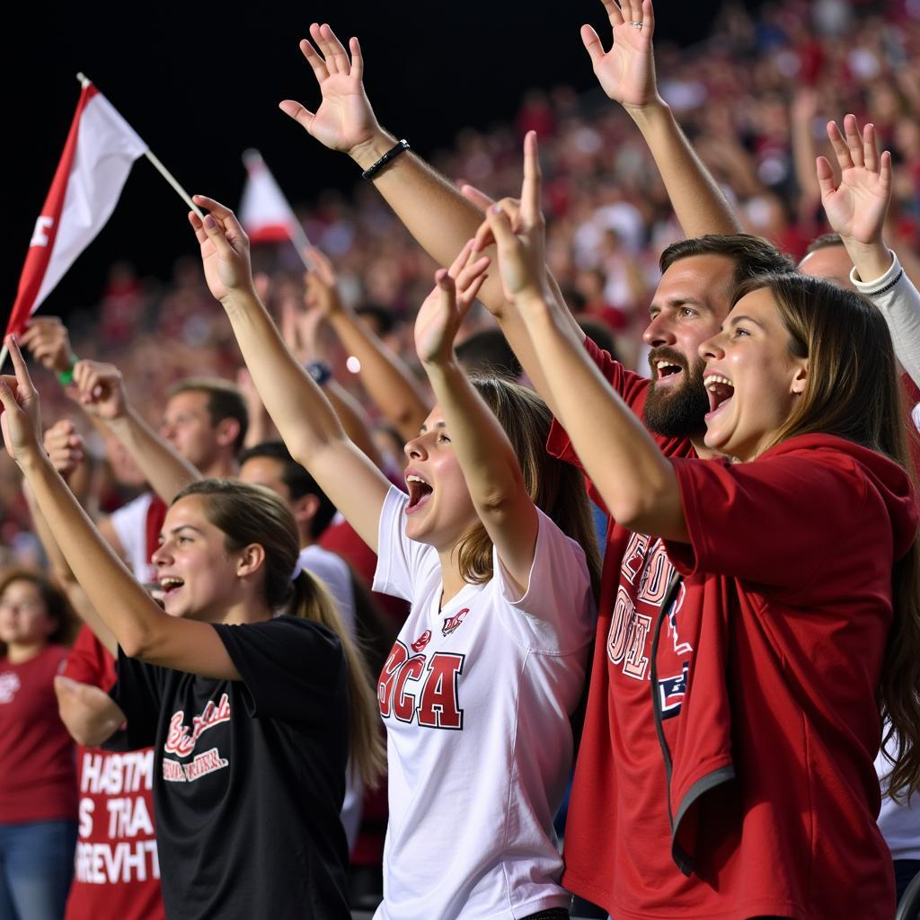 Central Bucks South Football Fans Cheering