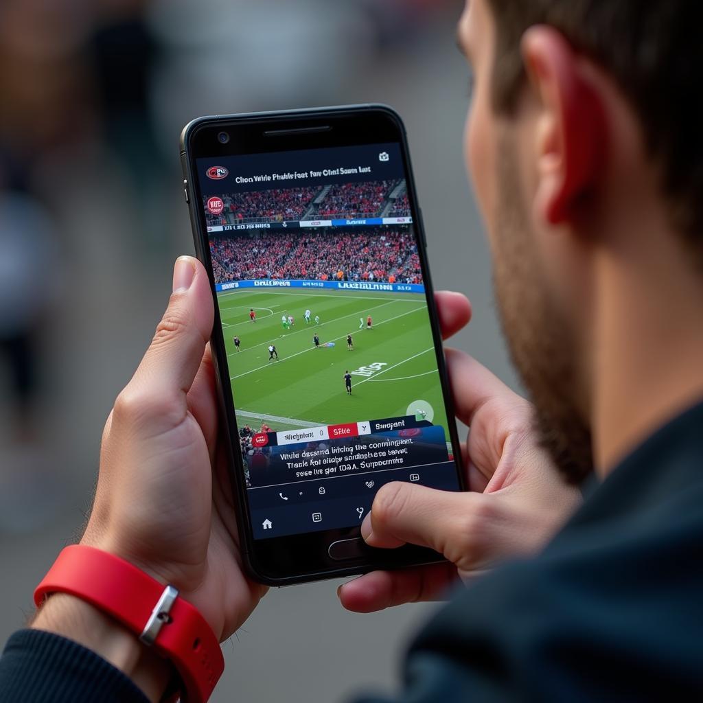 On-the-Go CFL Action: Live Streaming on a Smartphone