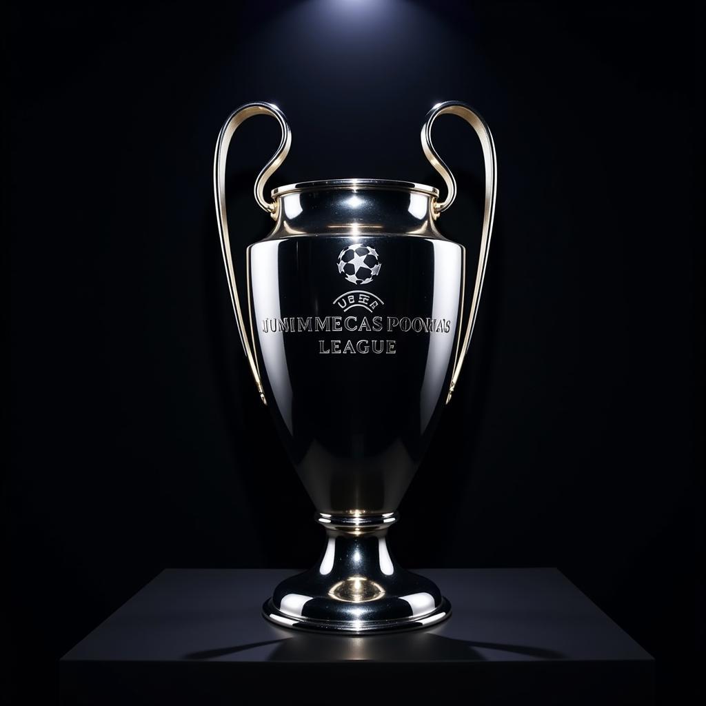 The iconic Champions League trophy