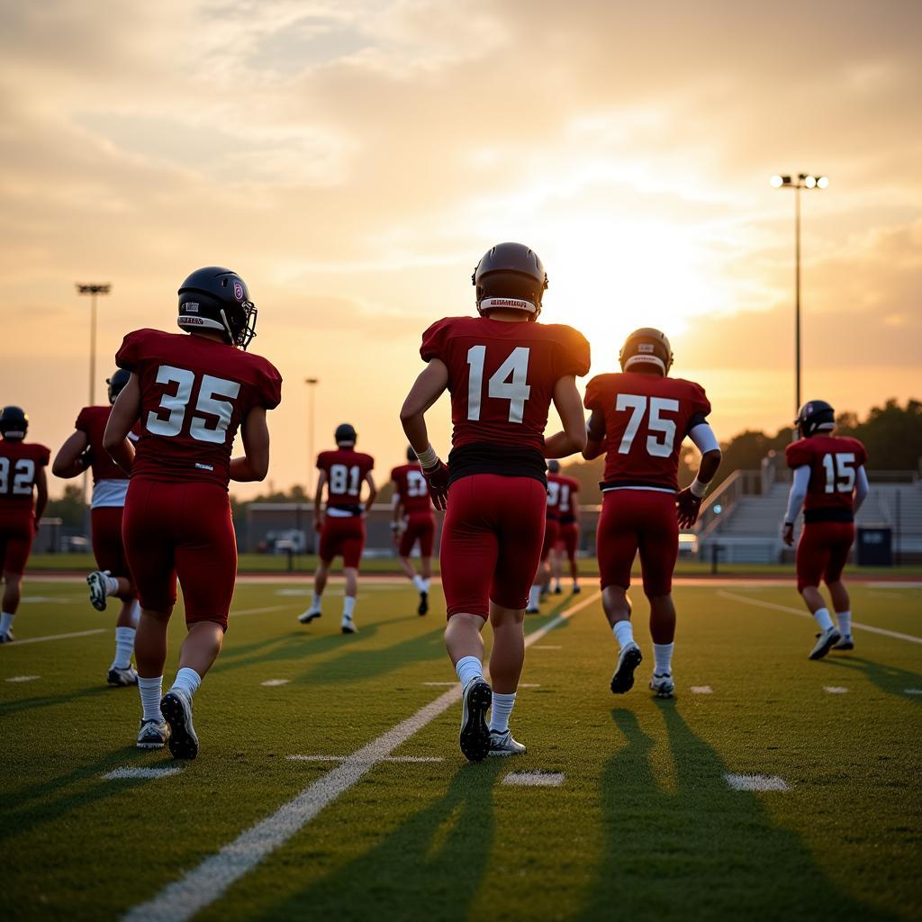 Chanhassen Storm Football Team Training