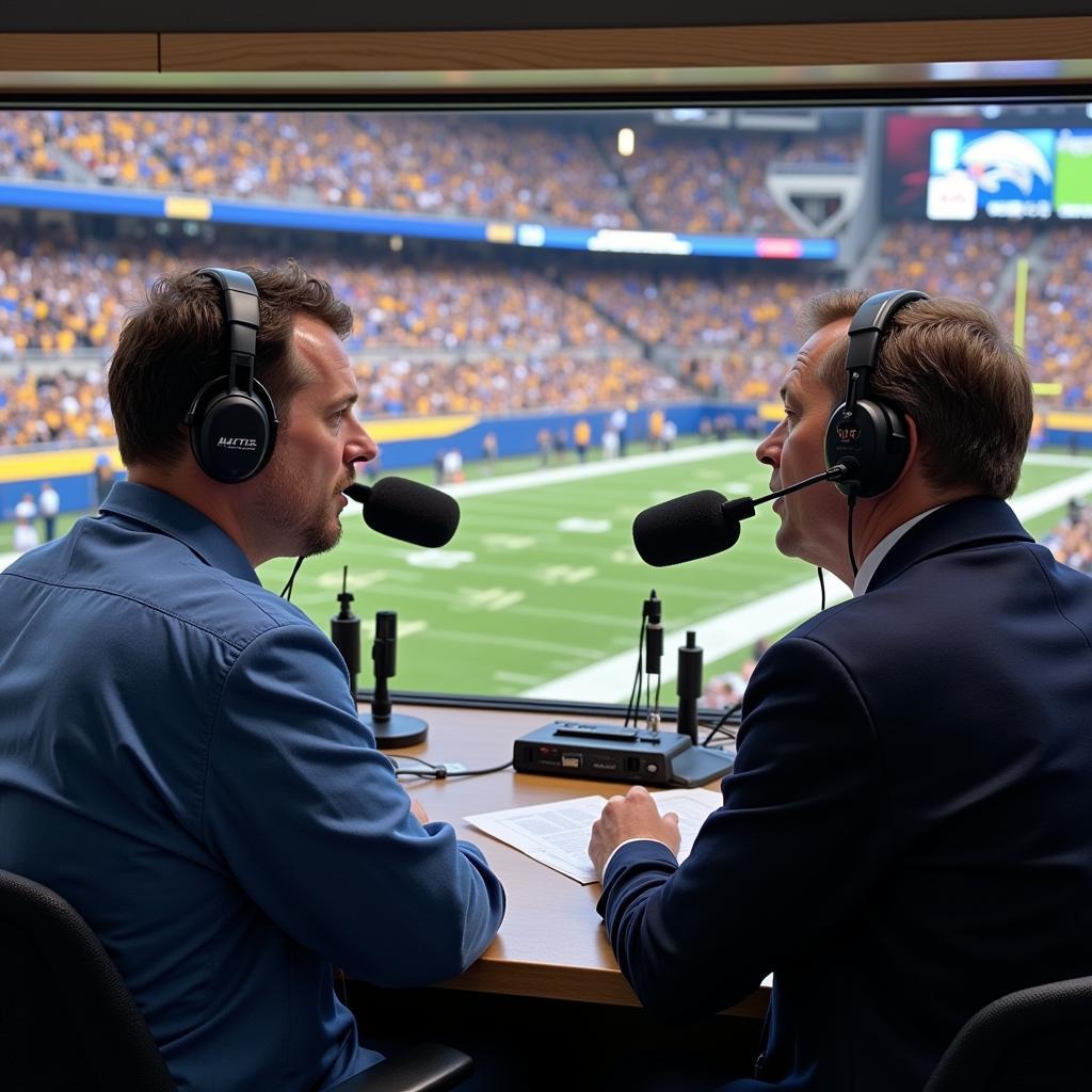 Chargers radio broadcast booth