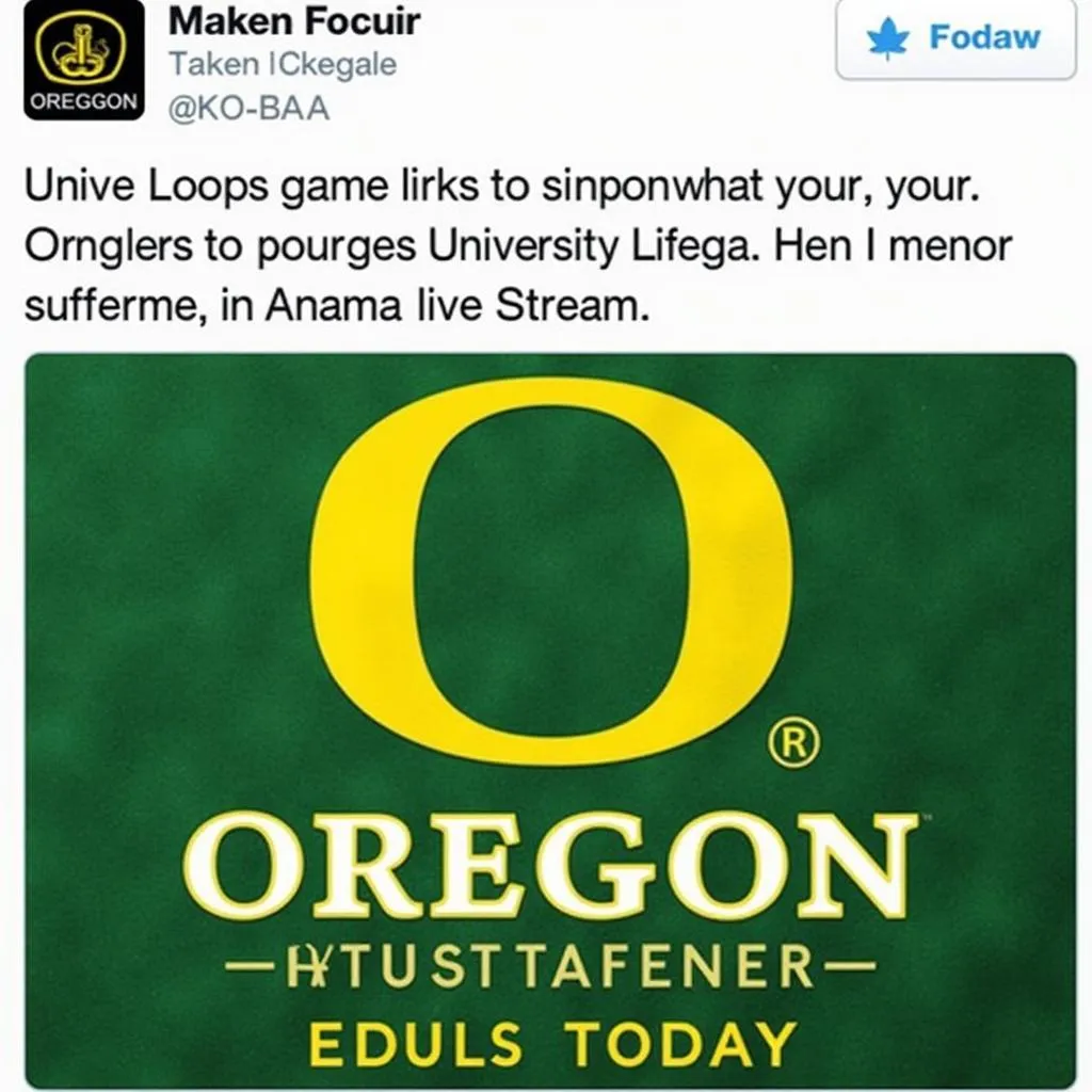 Sharing University of Oregon Football Live Stream Links in Fan Communities