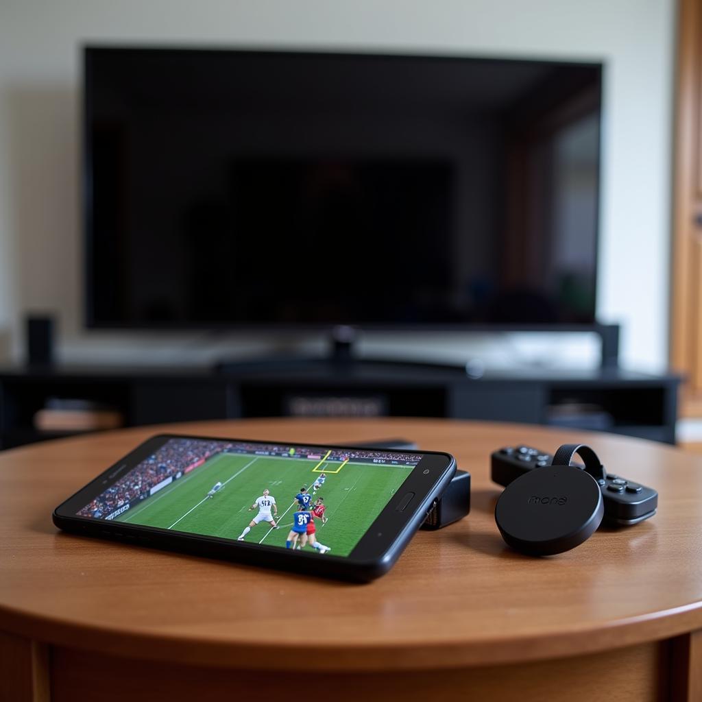 Chromecast and Smartphone Streaming Football