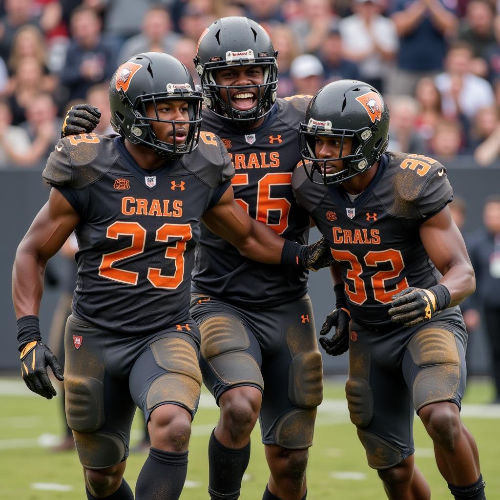 CIAA Football Players Celebrating